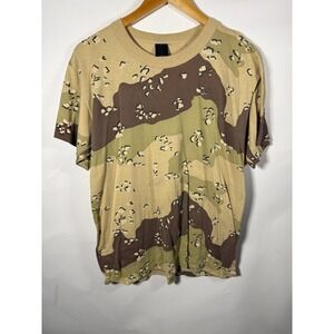 Vintage Tee Swing Desert Camo T Shirt Mens Large Chocolate Chip Camouflage USA
